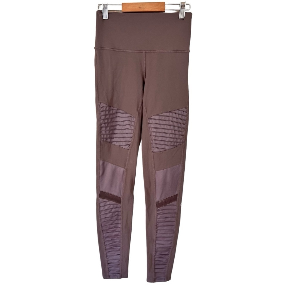 ALO Yoga Womens Blush Moto Style Legging Full Length